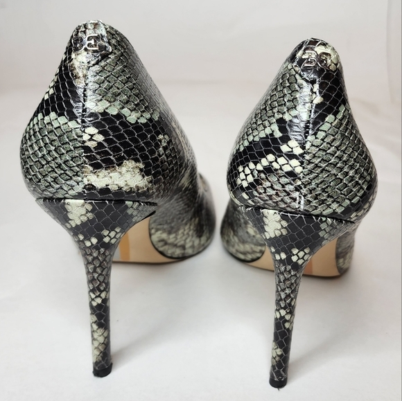 Sam Edelman 9W Green Black Snake Print Hazel Heels Stilletos - Picture 10 of 16